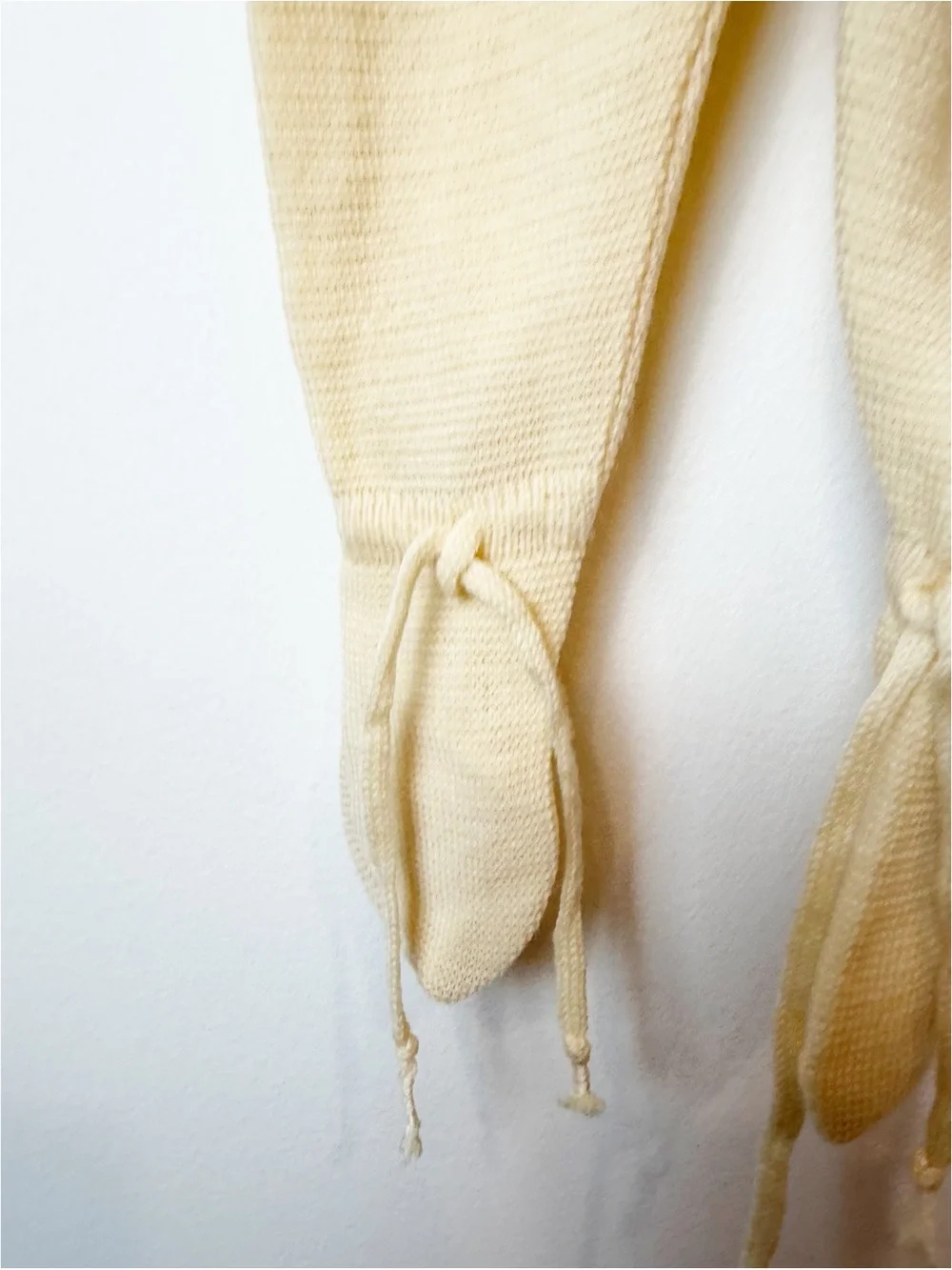 Vintage | French Knit Footed Baby Onesie